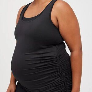 4X - Torrid | MATERNITY TANK - WICKING ACTIVE BLACK